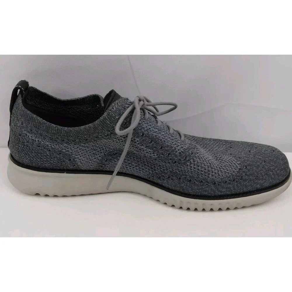 Cole Haan 2.ZeroGrand Stitchlite Gray Wingtip Oxfords Mens Size 11 M - Picture 8 of 12